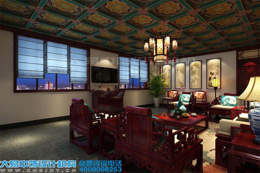 會(huì )所中式裝修