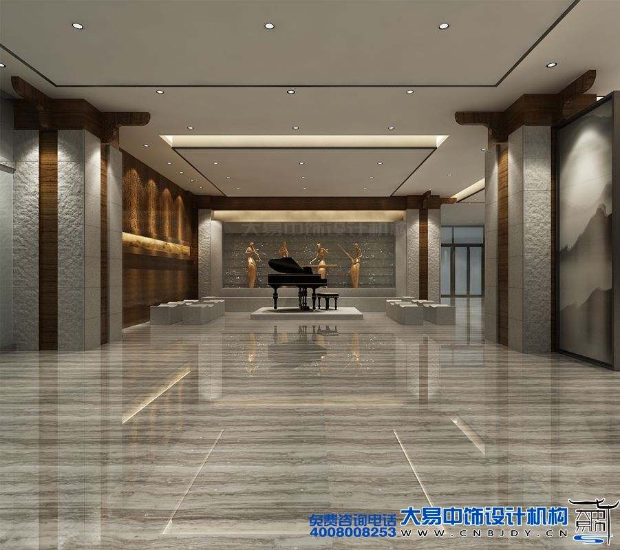 北京國際酒店新中式裝修風(fēng)格設計古今藝術(shù)文化的碰撞