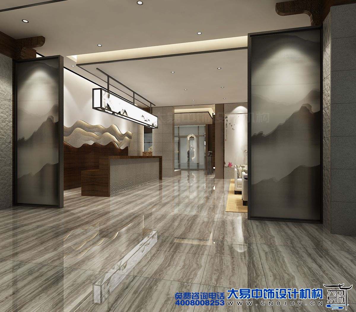 北京國際酒店新中式裝修風(fēng)格設計古今藝術(shù)文化的碰撞