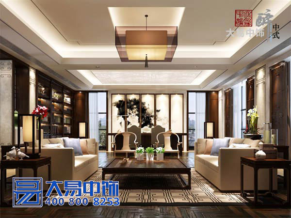 上?，F代新中式會(huì )所裝修效果圖