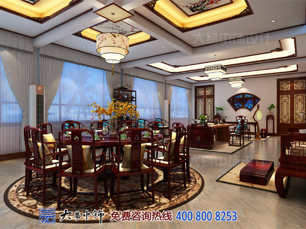 北京懷柔畫(huà)友會(huì )館中式裝修 雁棲湖畔的清雅名居