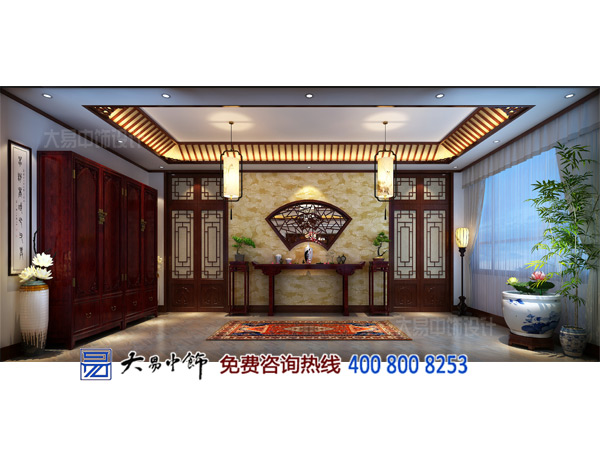 北京懷柔畫(huà)友會(huì )館中式裝修 雁棲湖畔的清雅名居