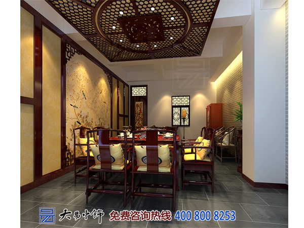 青海西寧中式酒樓設計 造禪意典雅就餐空間