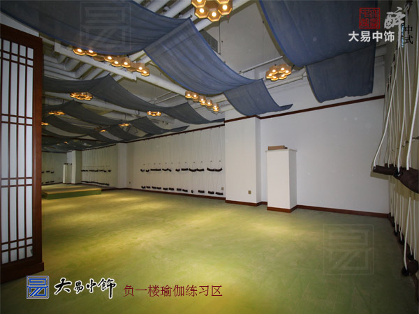 北京建國門(mén)瑜伽會(huì )館中式裝修硬裝效果圖