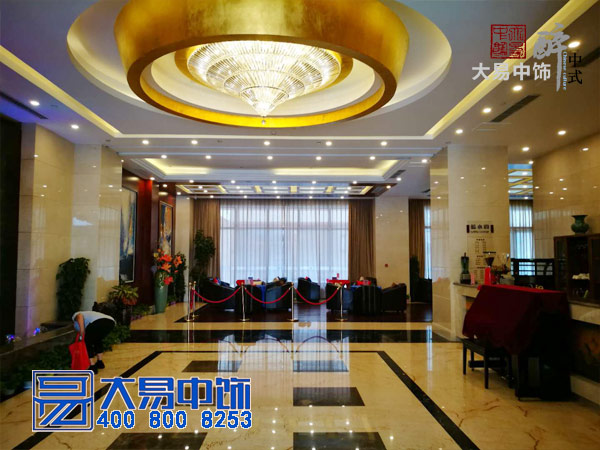 中式酒店裝修竣工現場(chǎng) 國際大酒店中式設計