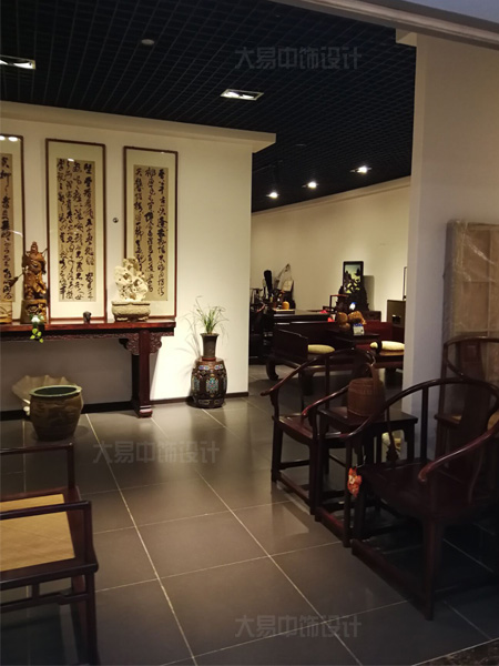 北京中式風(fēng)格紅木家具展廳裝修設計高貴大氣
